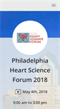 Mobile Screenshot of philadelphiaheartscienceforum.com